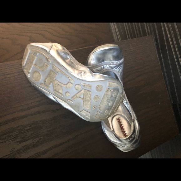 Prada Silver flat shoes - Picture 2 of 3